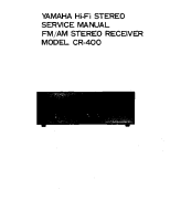 Yamaha CR-400 - Service Manual 